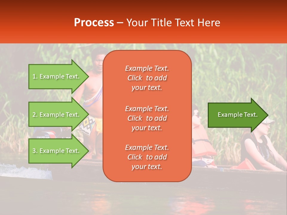 Blue Sky Background Leaf PowerPoint Template