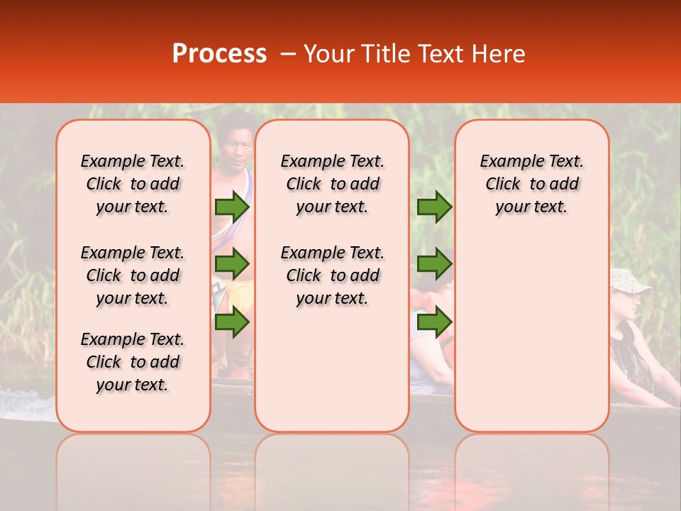 Blue Sky Background Leaf PowerPoint Template