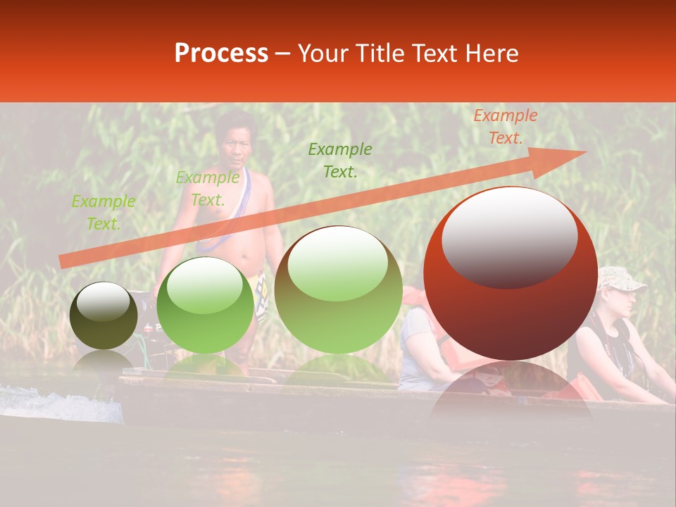 Blue Sky Background Leaf PowerPoint Template