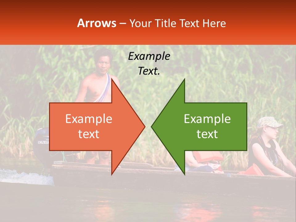 Blue Sky Background Leaf PowerPoint Template