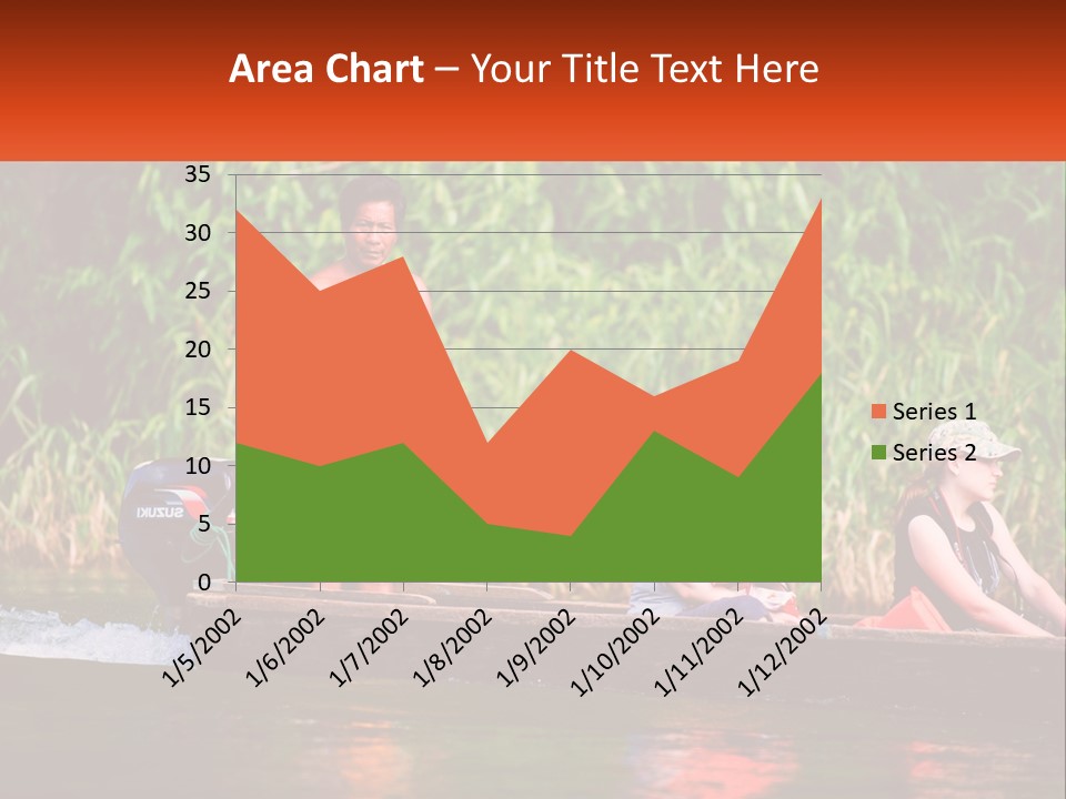 Blue Sky Background Leaf PowerPoint Template