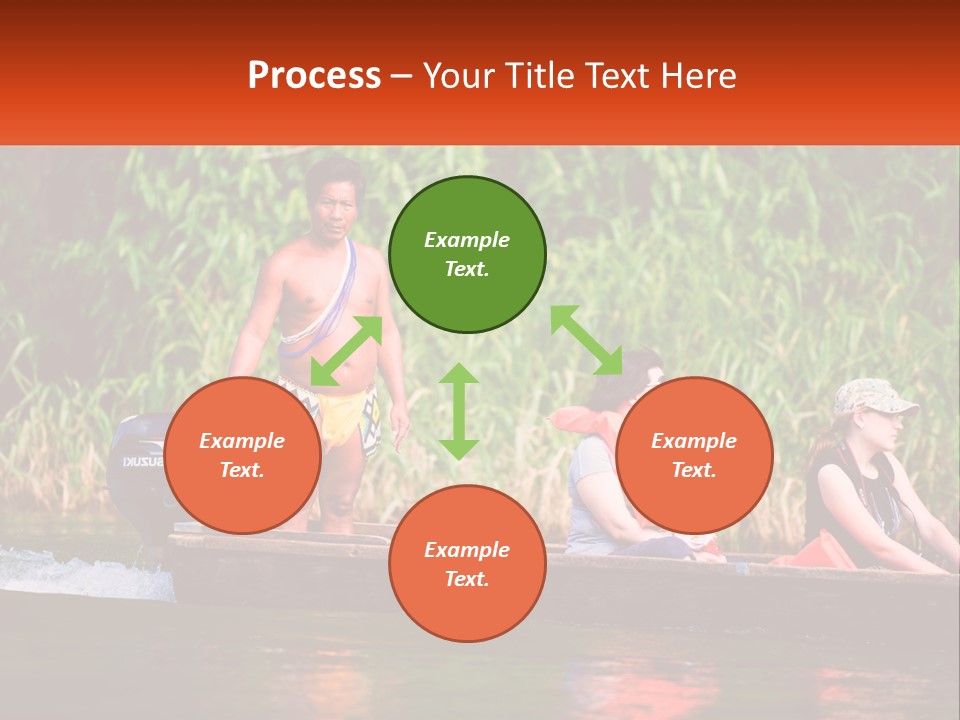 Blue Sky Background Leaf PowerPoint Template