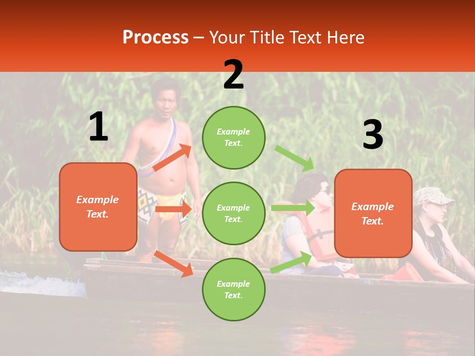 Blue Sky Background Leaf PowerPoint Template