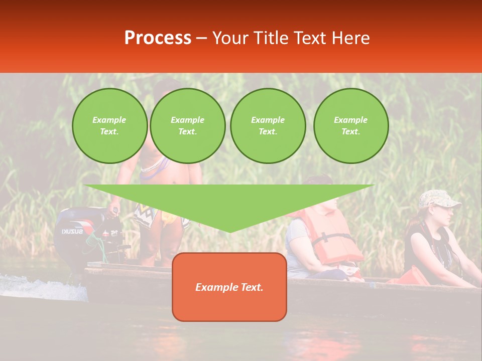 Blue Sky Background Leaf PowerPoint Template