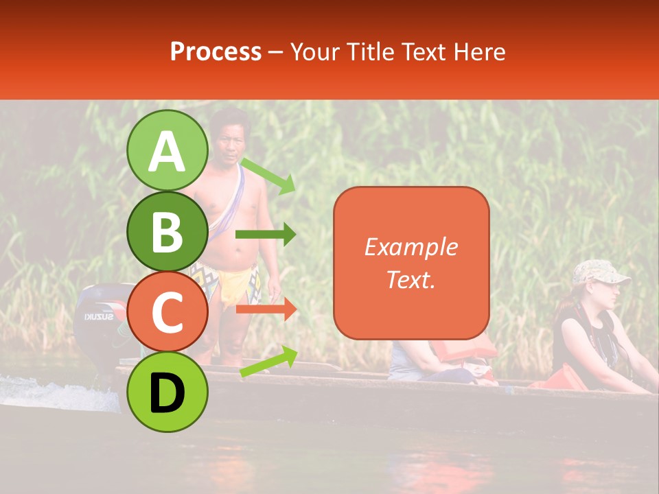 Blue Sky Background Leaf PowerPoint Template