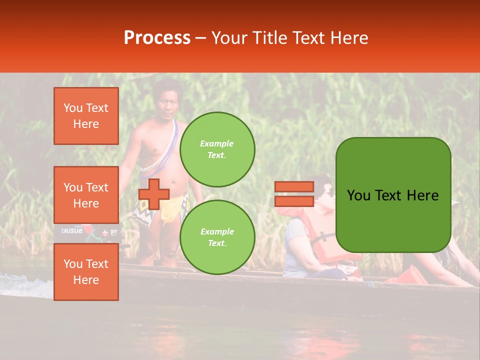 Blue Sky Background Leaf PowerPoint Template