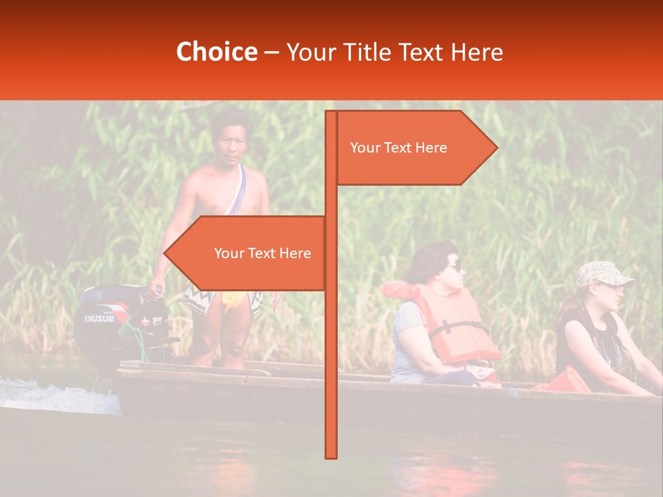 Blue Sky Background Leaf PowerPoint Template