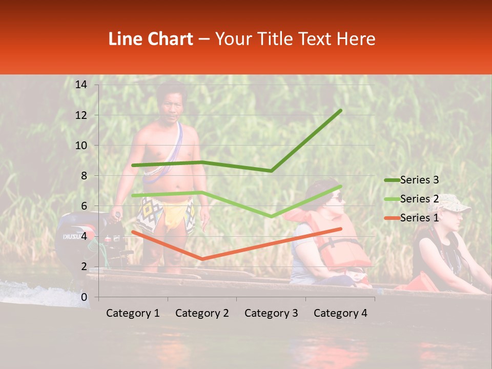 Blue Sky Background Leaf PowerPoint Template