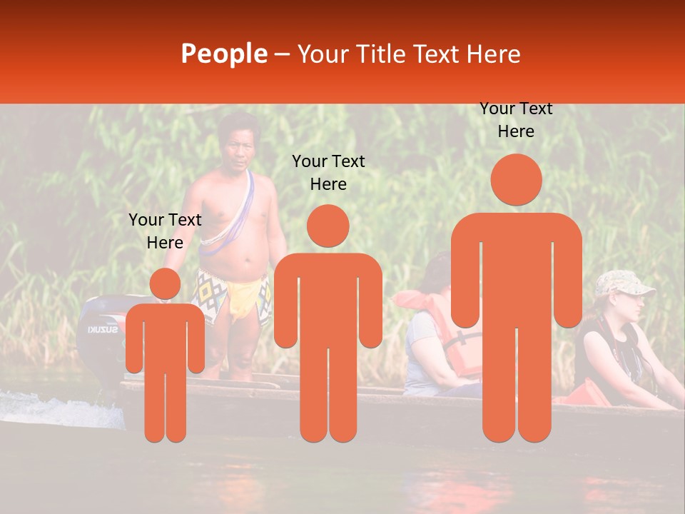 Blue Sky Background Leaf PowerPoint Template