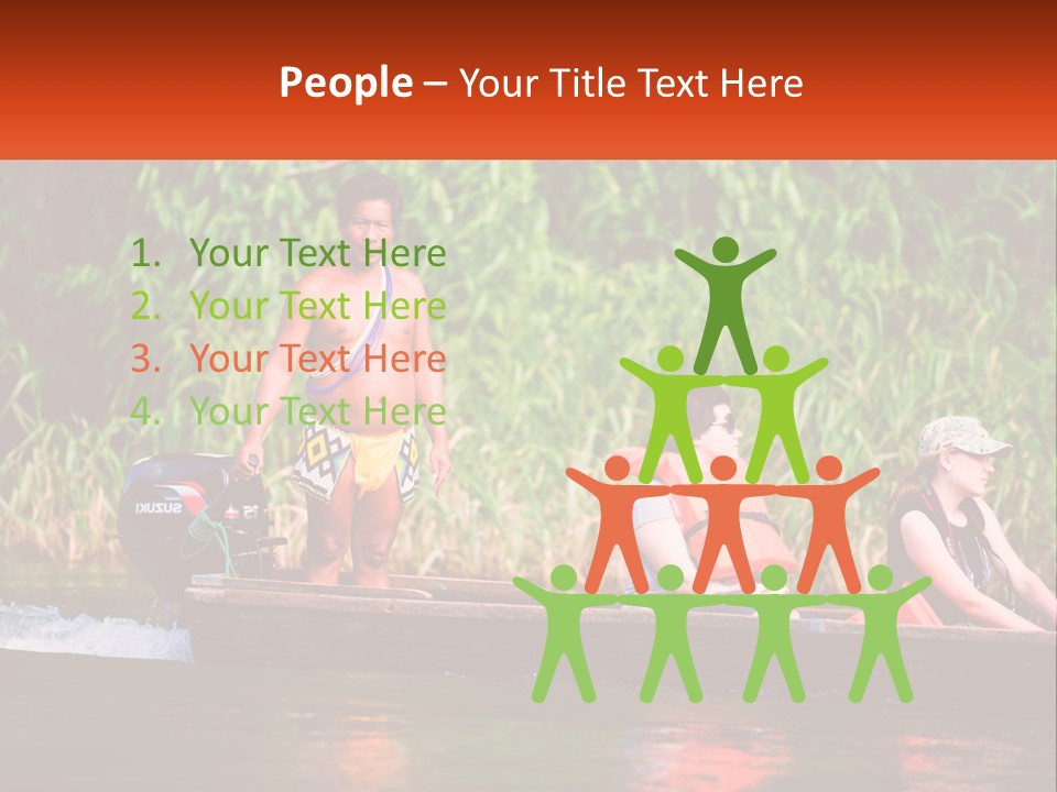 Blue Sky Background Leaf PowerPoint Template