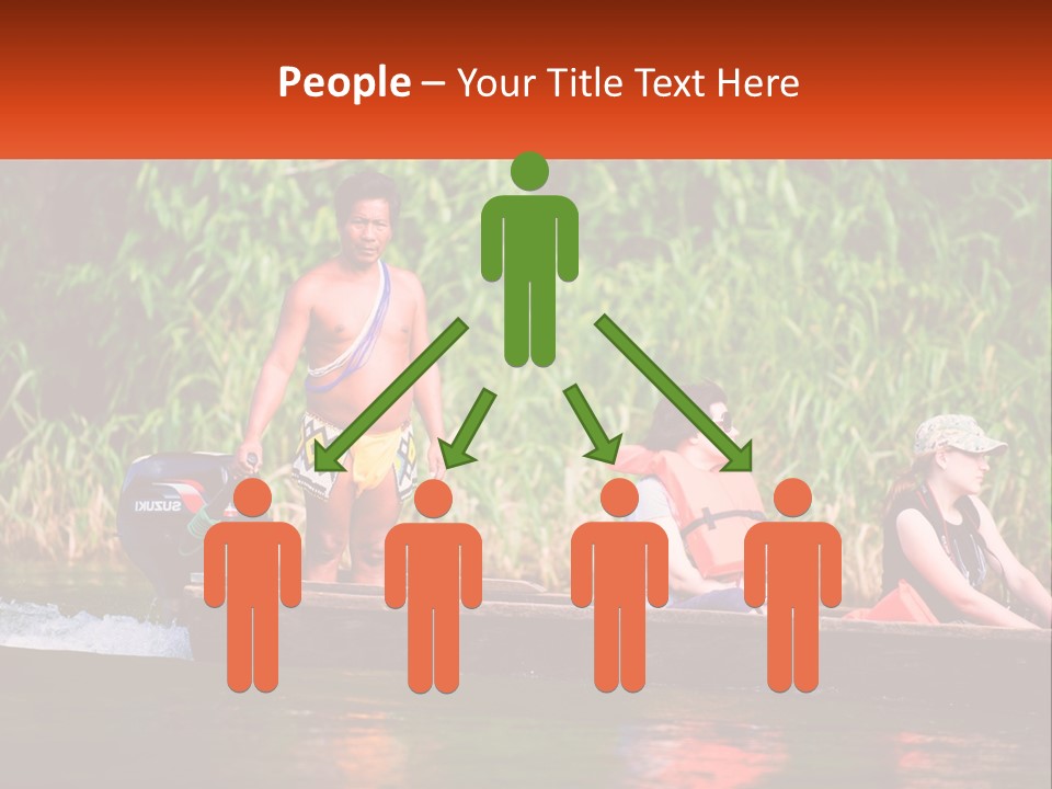 Blue Sky Background Leaf PowerPoint Template