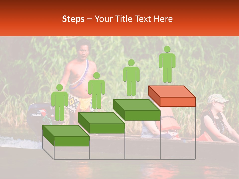 Blue Sky Background Leaf PowerPoint Template