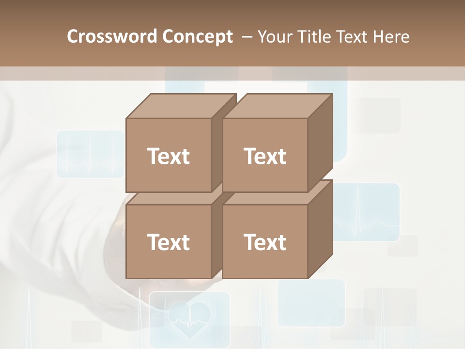 Grass Business Man PowerPoint Template