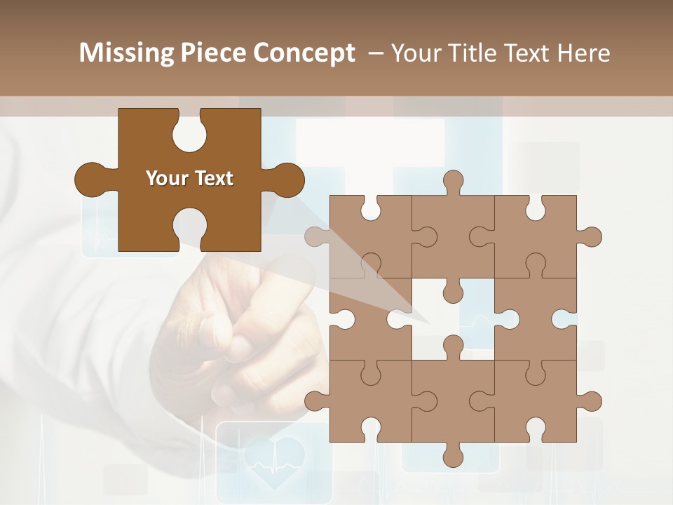 Grass Business Man PowerPoint Template