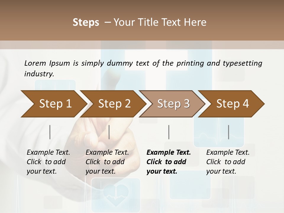 Grass Business Man PowerPoint Template