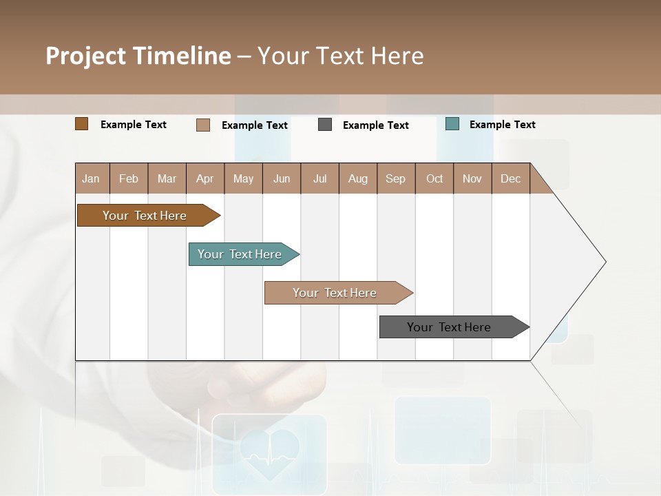 Grass Business Man PowerPoint Template