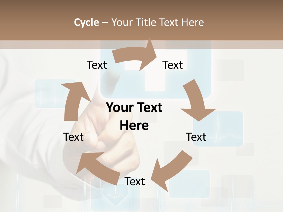 Grass Business Man PowerPoint Template