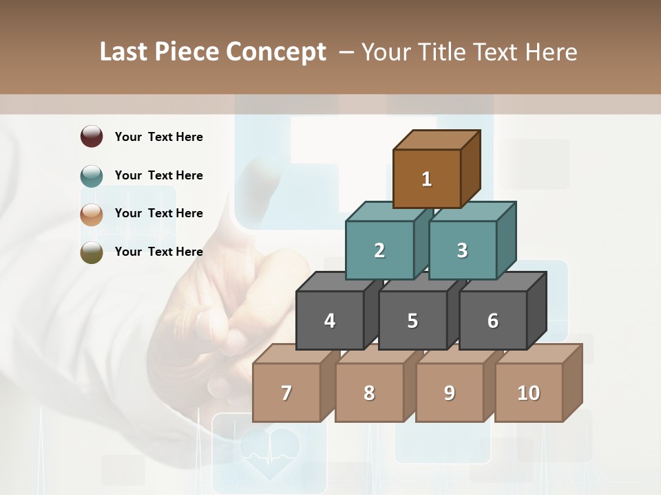 Grass Business Man PowerPoint Template