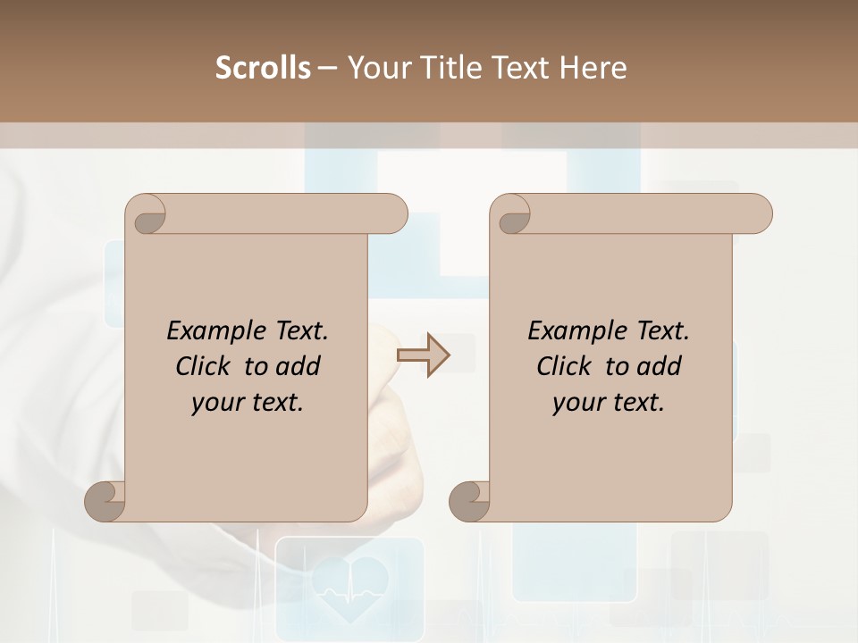 Grass Business Man PowerPoint Template