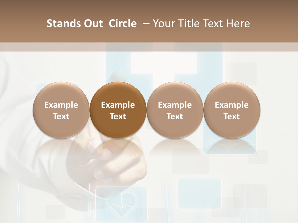 Grass Business Man PowerPoint Template