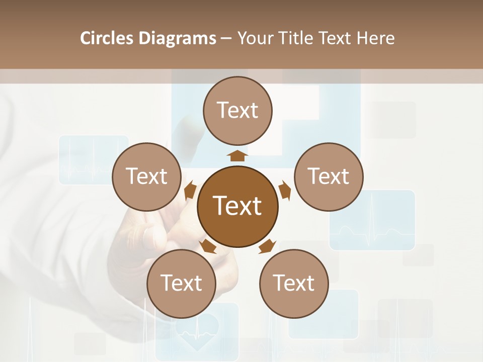 Grass Business Man PowerPoint Template