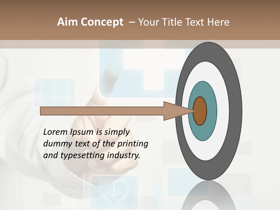 Grass Business Man PowerPoint Template