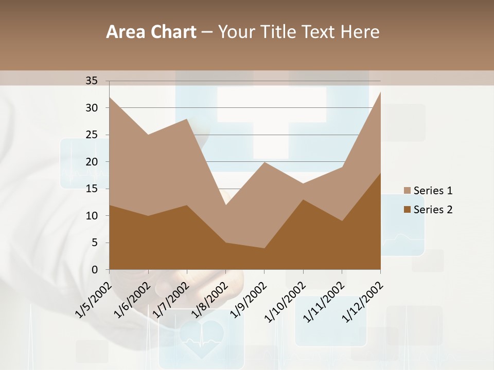 Grass Business Man PowerPoint Template