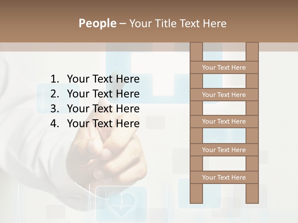 Grass Business Man PowerPoint Template
