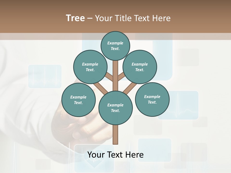 Grass Business Man PowerPoint Template
