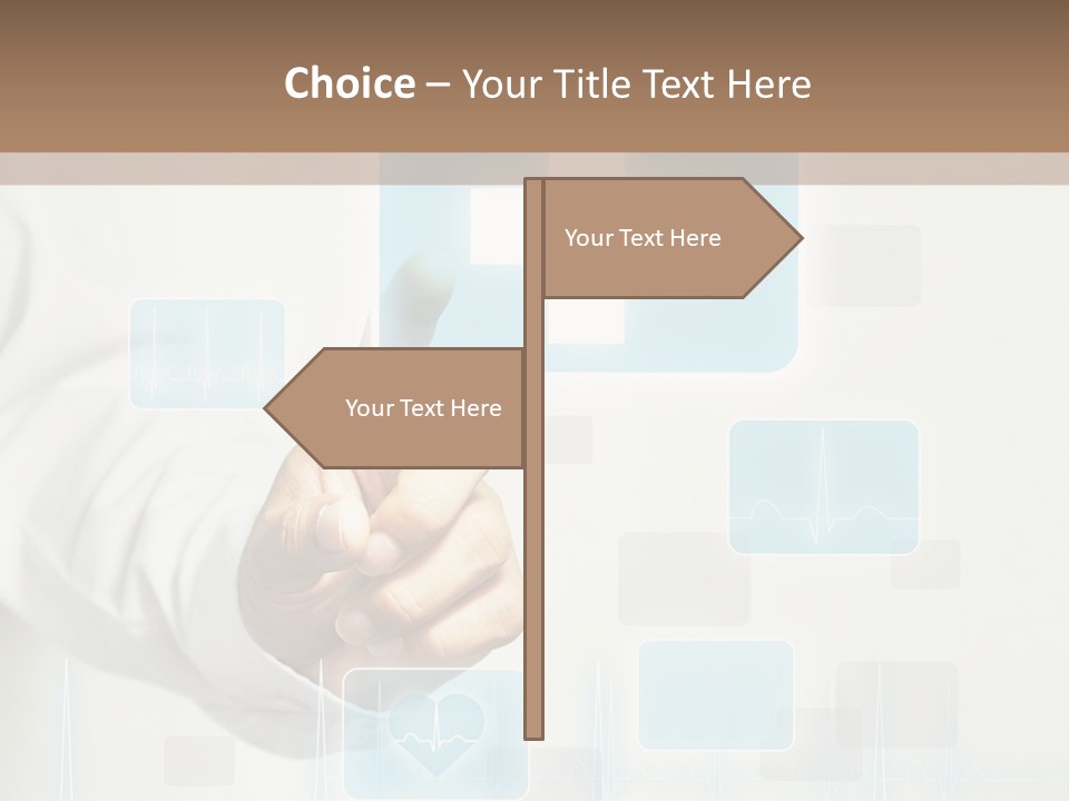 Grass Business Man PowerPoint Template