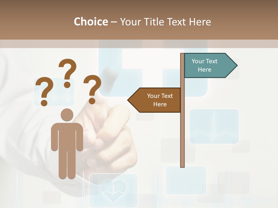 Grass Business Man PowerPoint Template