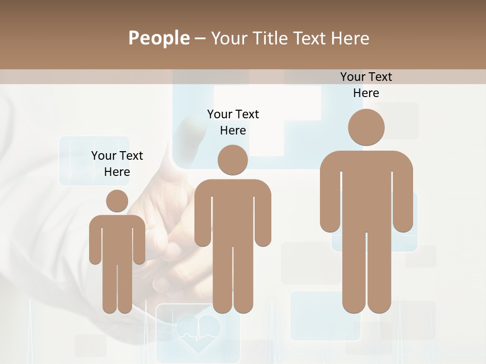 Grass Business Man PowerPoint Template
