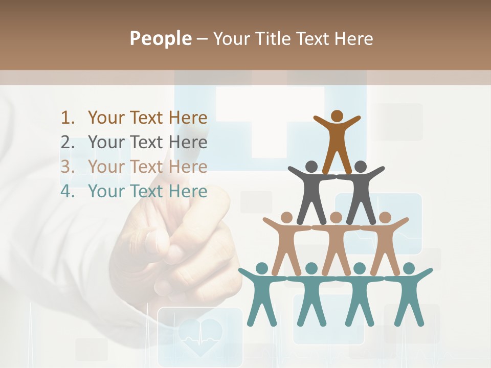 Grass Business Man PowerPoint Template