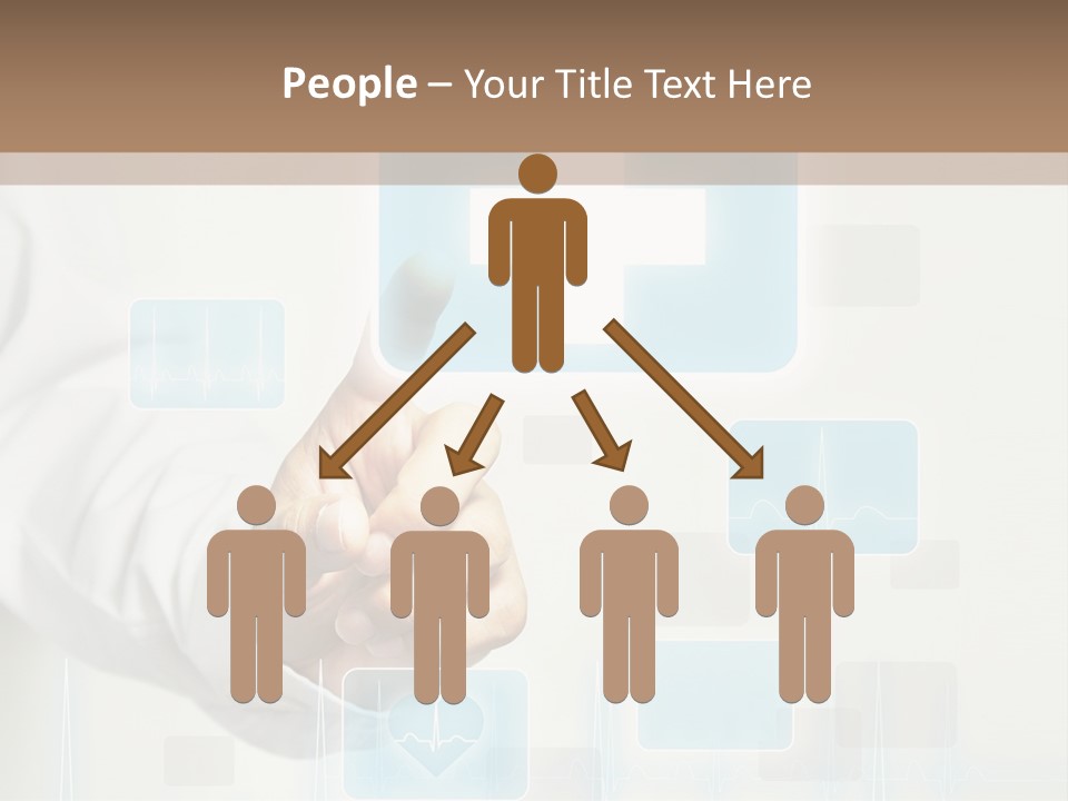 Grass Business Man PowerPoint Template