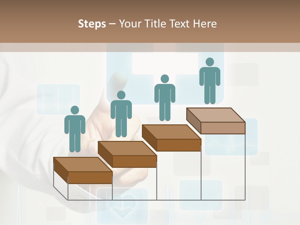 Grass Business Man PowerPoint Template