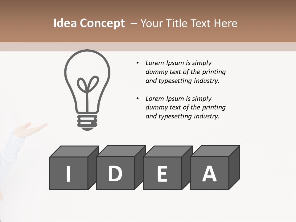 Lawn Construct Man PowerPoint Template