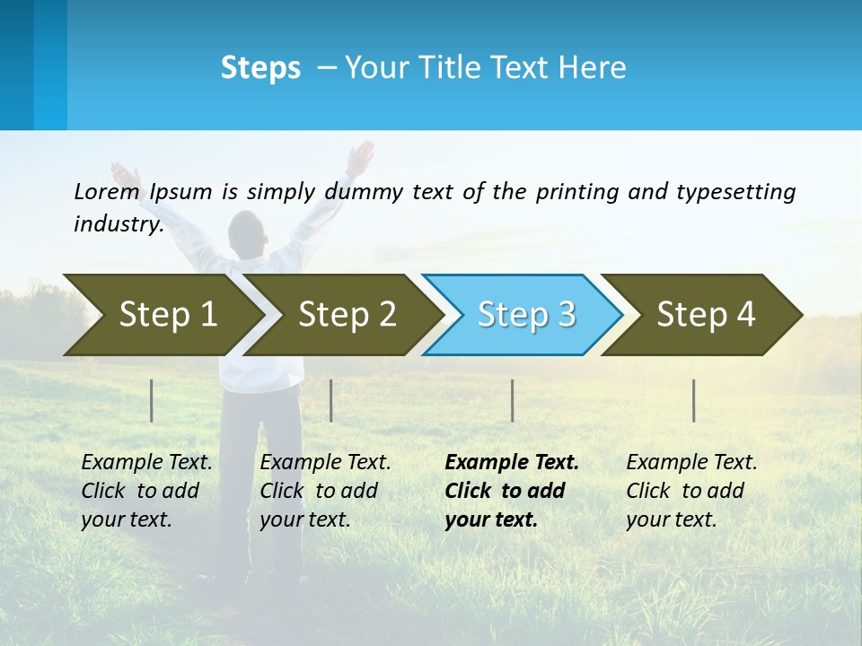 Sale Grass Cloud PowerPoint Template