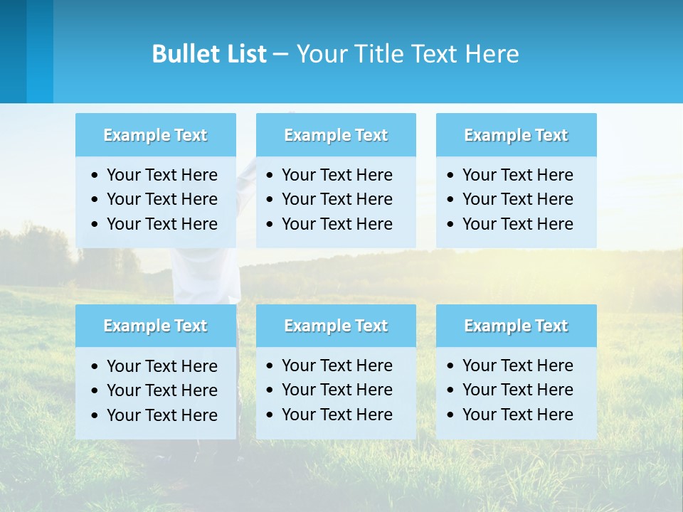 Sale Grass Cloud PowerPoint Template