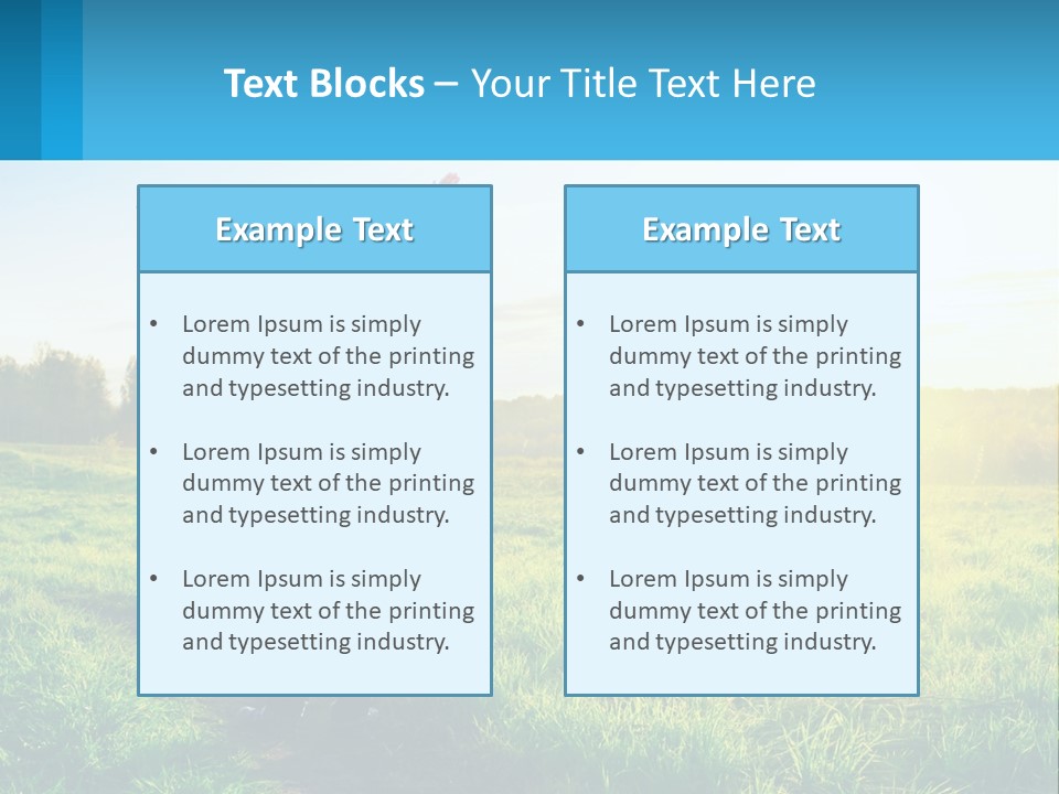 Sale Grass Cloud PowerPoint Template