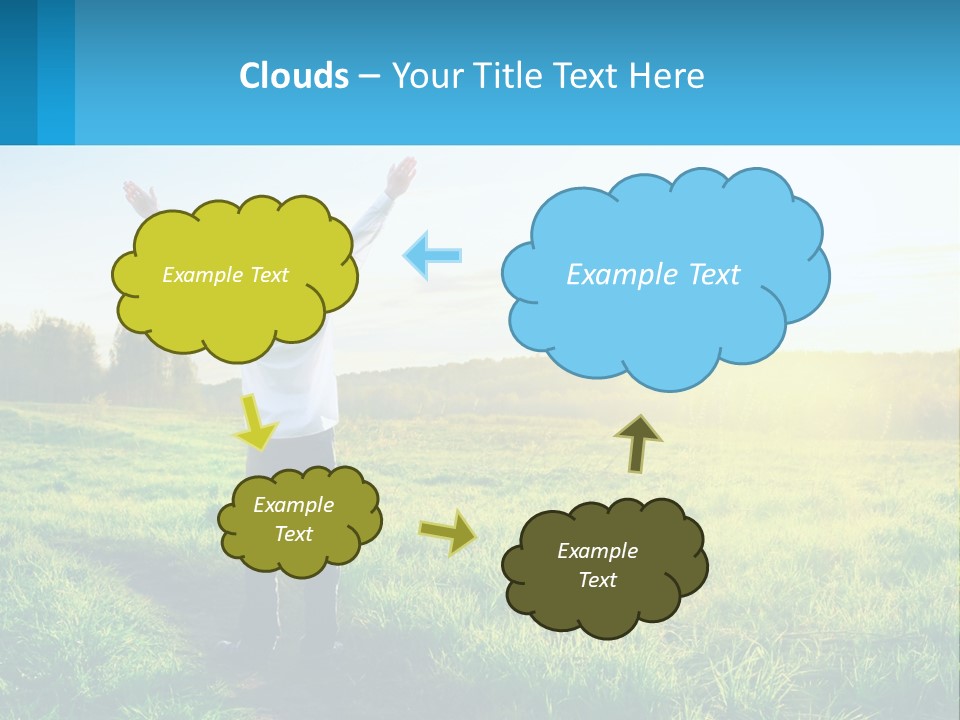 Sale Grass Cloud PowerPoint Template