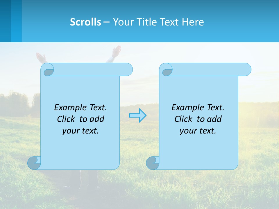 Sale Grass Cloud PowerPoint Template