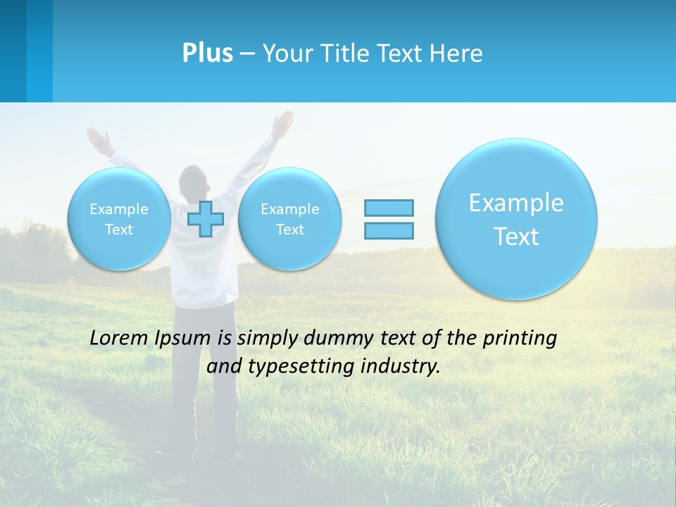 Sale Grass Cloud PowerPoint Template