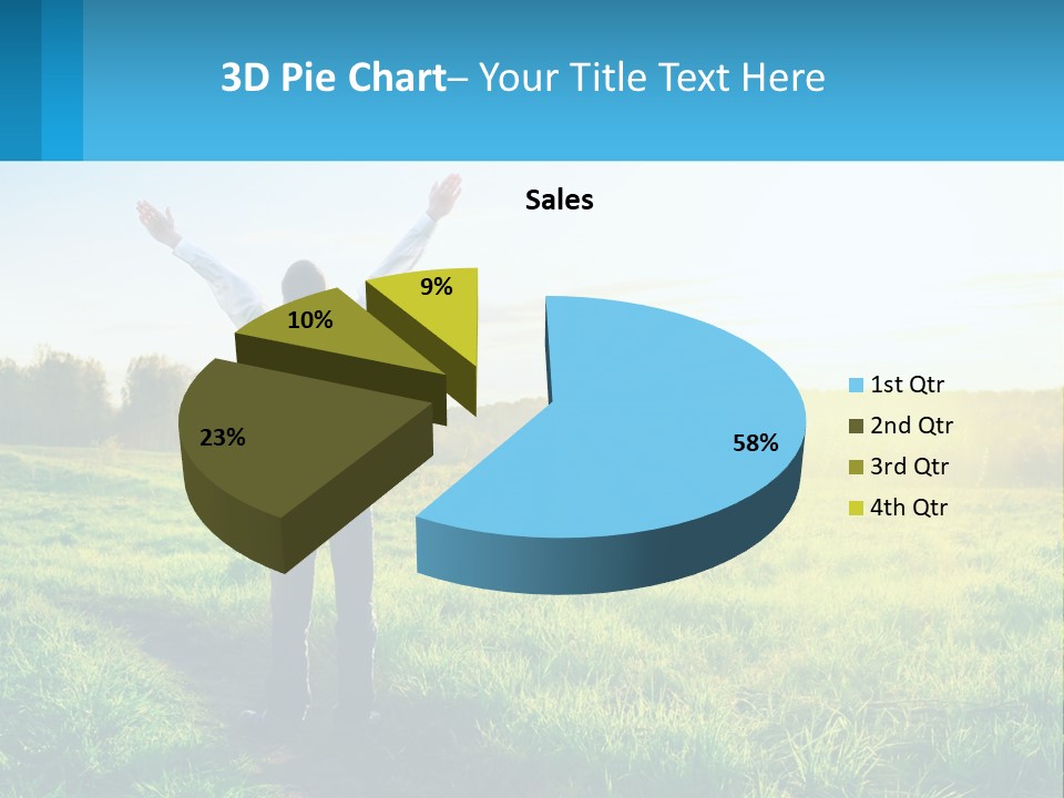 Sale Grass Cloud PowerPoint Template