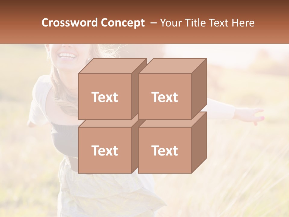 Structure Model Hand PowerPoint Template