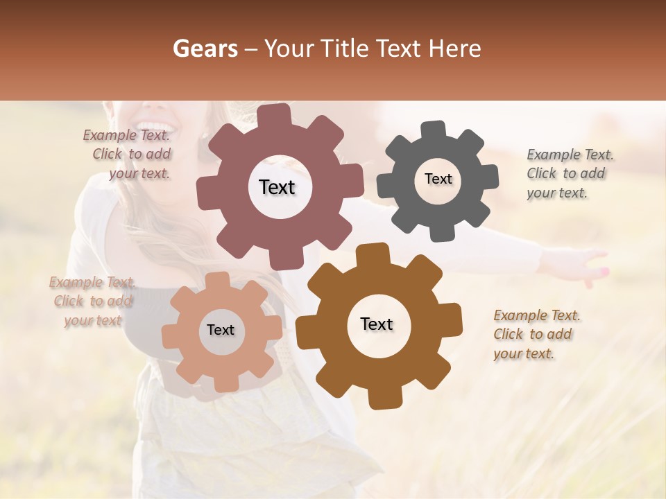 Structure Model Hand PowerPoint Template