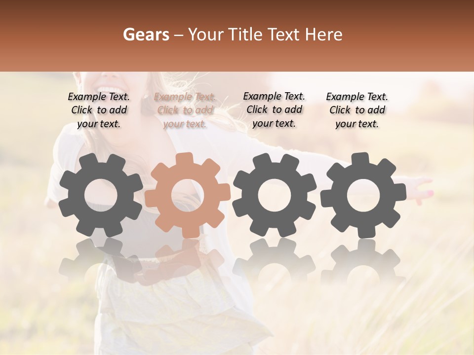 Structure Model Hand PowerPoint Template