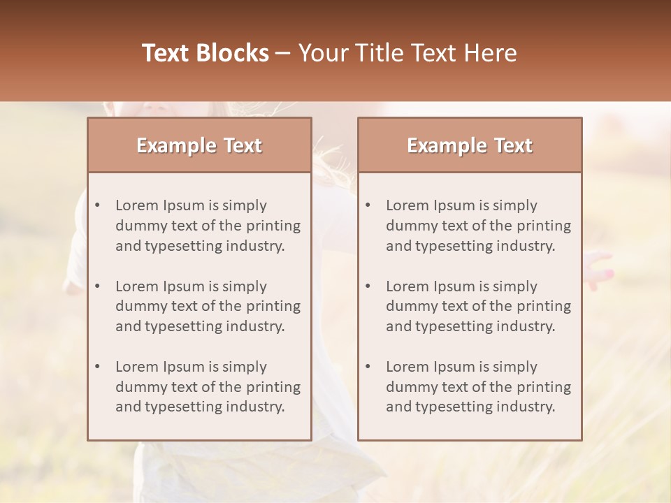 Structure Model Hand PowerPoint Template
