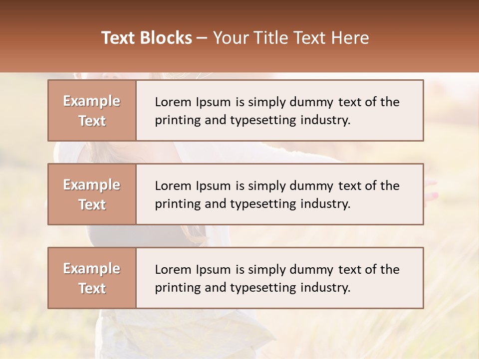 Structure Model Hand PowerPoint Template