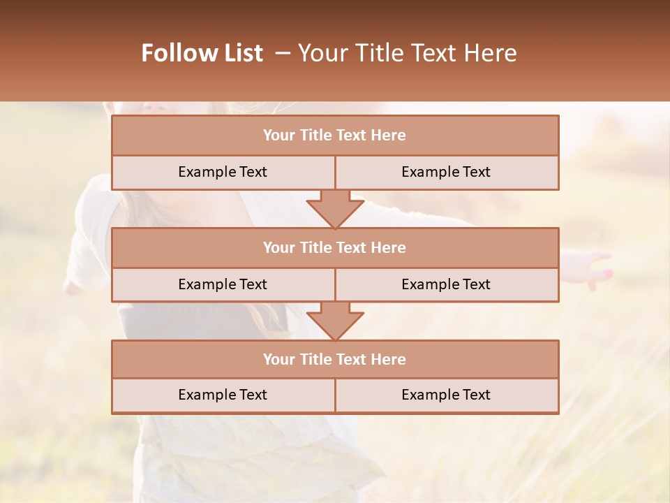 Structure Model Hand PowerPoint Template