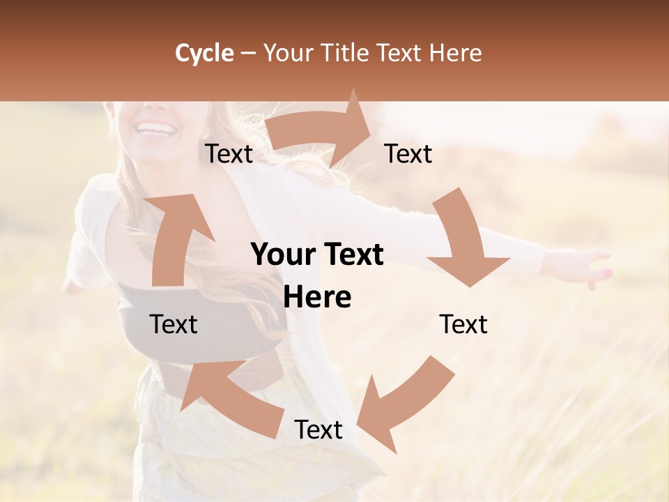Structure Model Hand PowerPoint Template